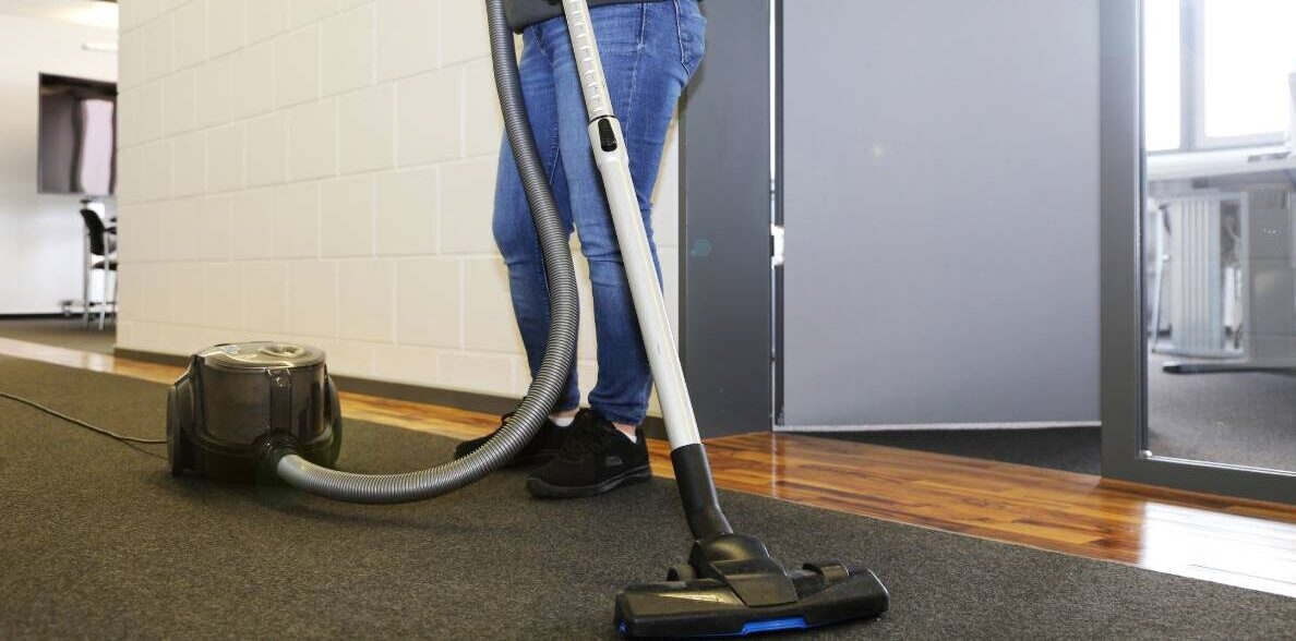 cleaner vacuuming